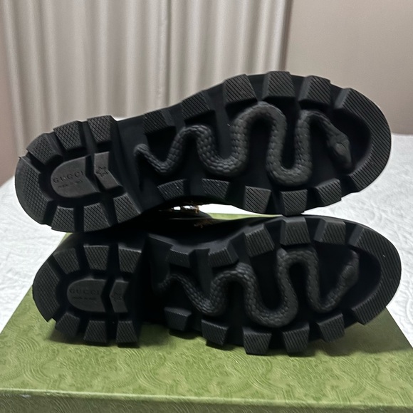 Gucci Bee and Star Embroidered Leather Boots (Size 38.5) - Picture 7 of 14